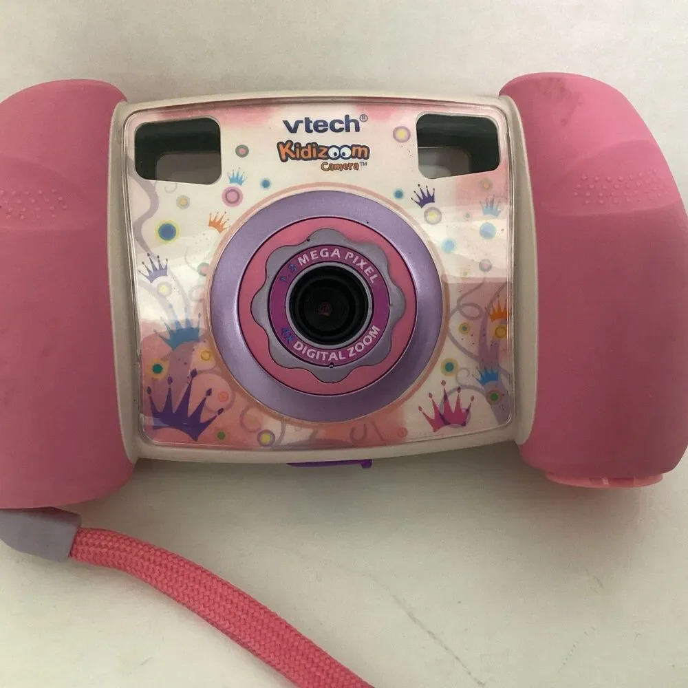 vtech kidizoom camera pink 1227 w/instruction booklet 2011 tested works